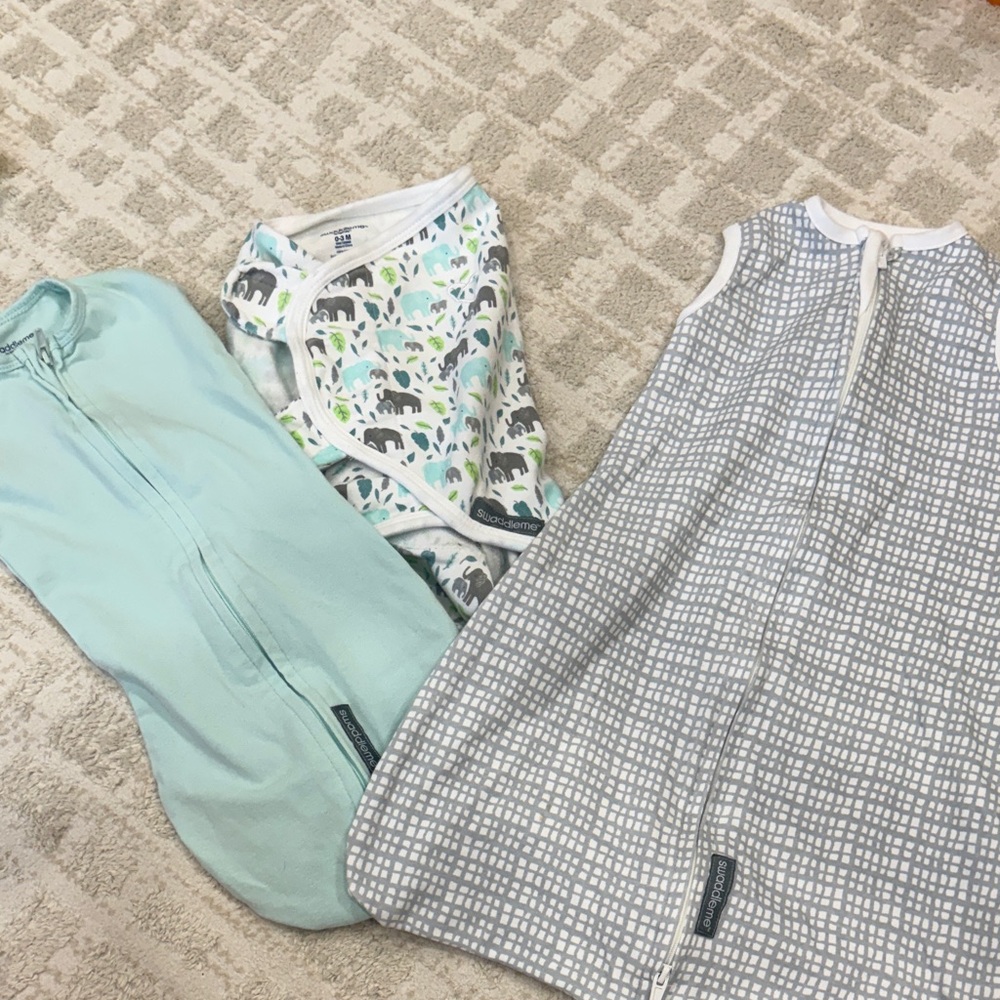 3/$16!!SwaddleMe Mint Green Baby Swaddle